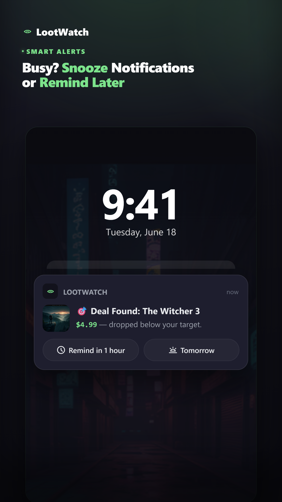 Snooze alerts
